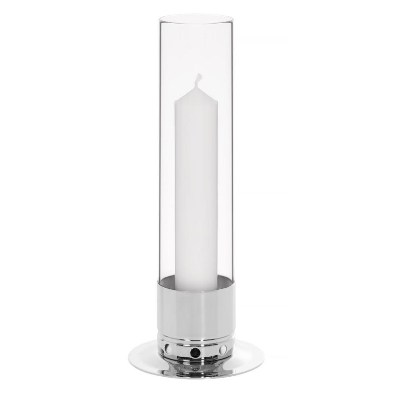 Ljusstake Kattvik LARGE förnicklad mässing - silver