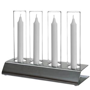 Candle holder Kattvik4 brushed stainless steel