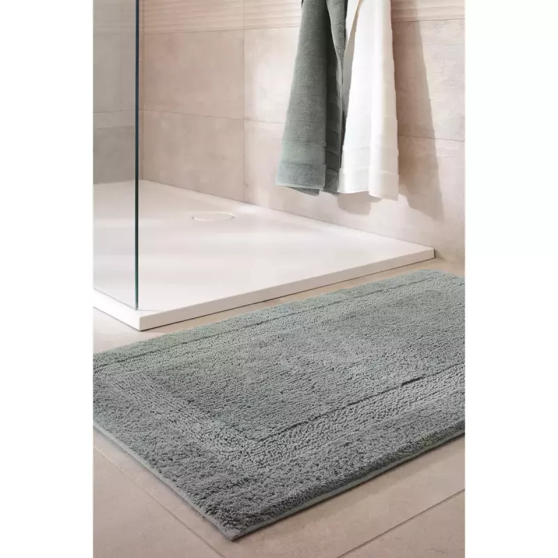 Lyxig Vändbar Badrumsmatta 1000-470 Nordic Green