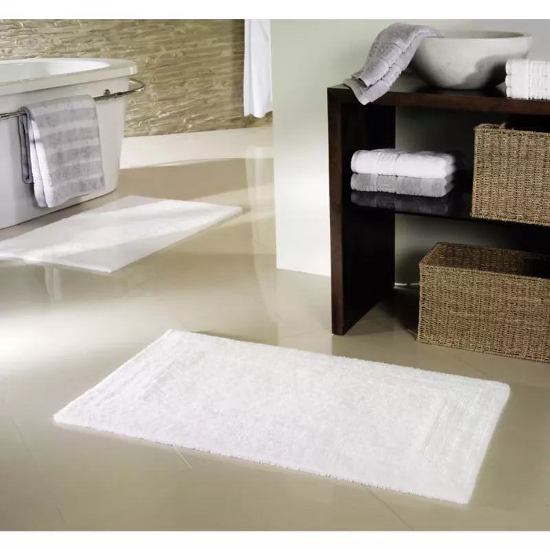 Lyxig Vändbar Badrumsmatta 1000-600 Vit