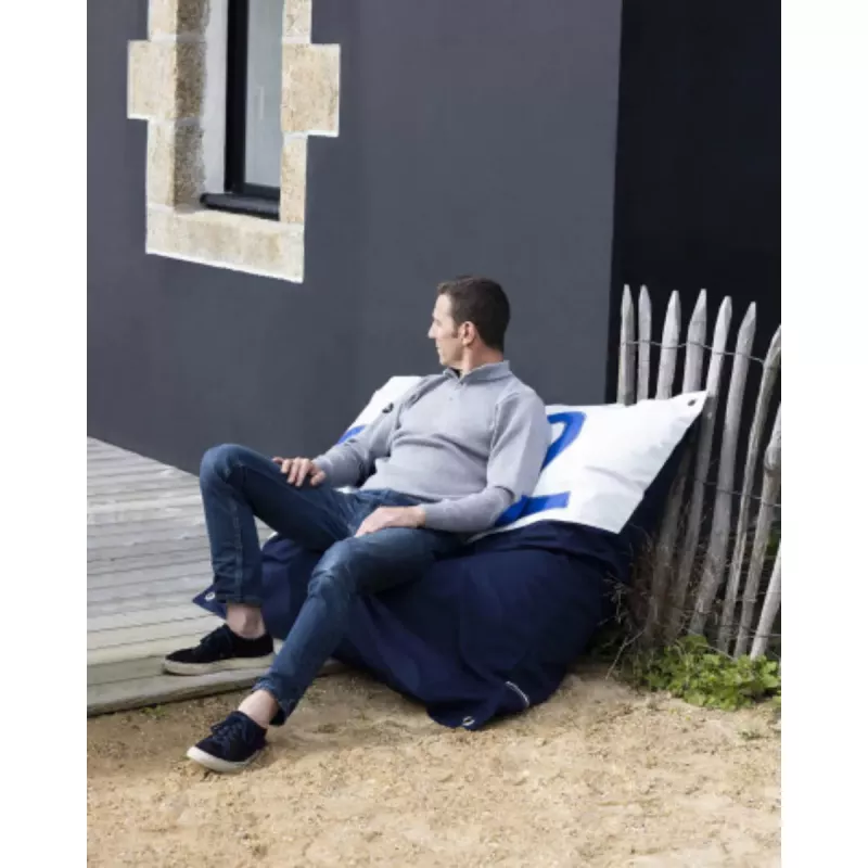 Maxi sittsäck 352 – Marinblå av segelduk