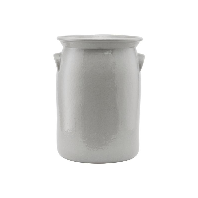 Ceramic jar, Shellish grey
