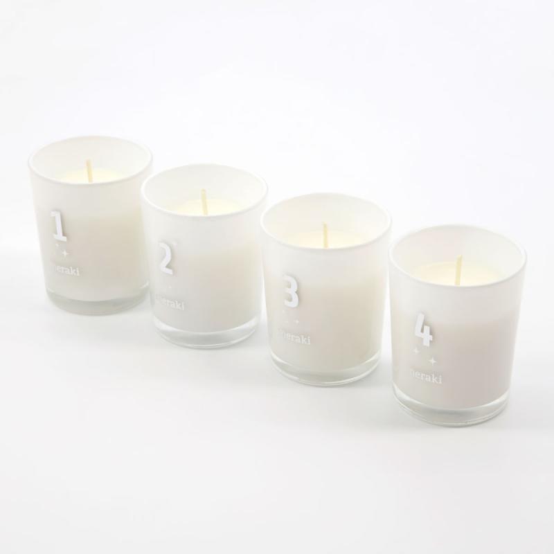 Scented advent candles, Frozen Meadow