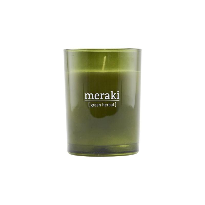 Scented candle, Green herbal