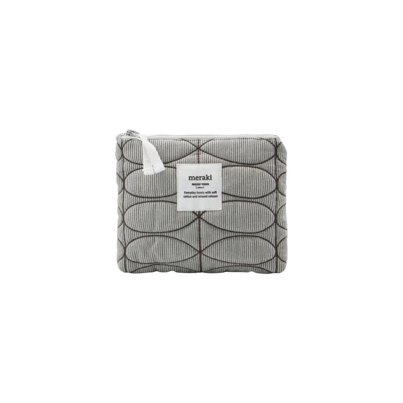 Makeup pouch, Mentha, Light grey/army green