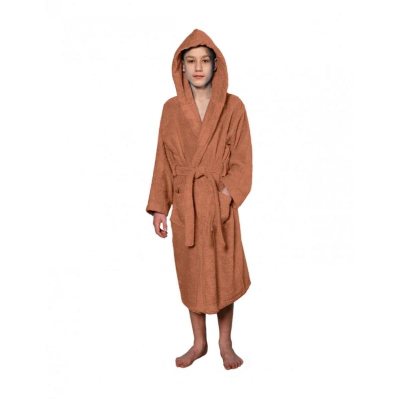 Bathrobe for kids LUXURY Brique