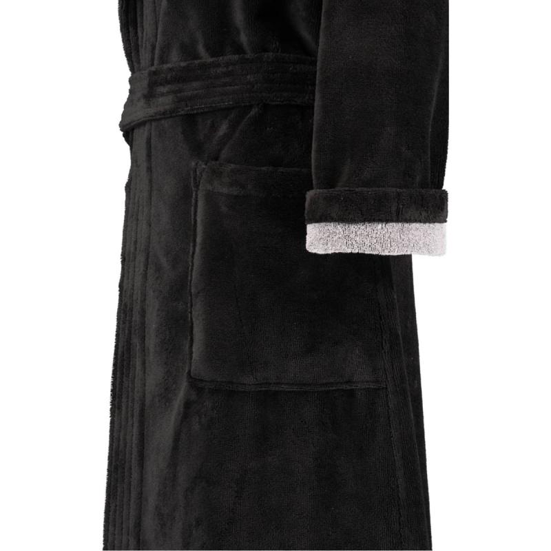 Bathrobe for women with hood 830-97 lava from Cawö