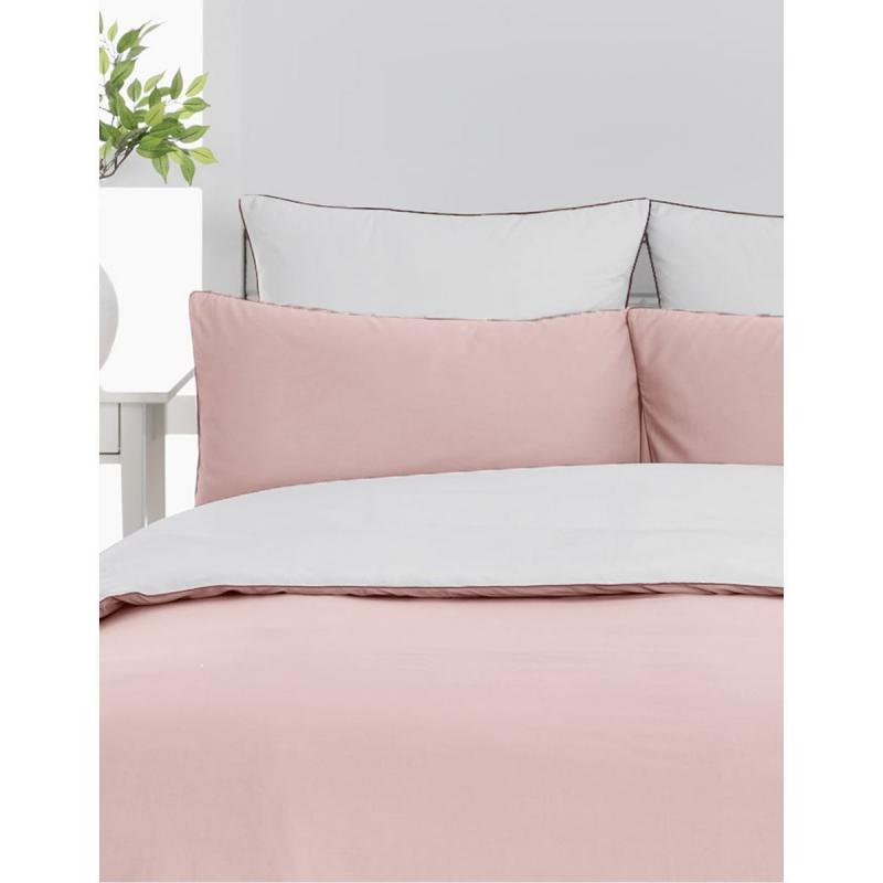 Påslakan DOZMARY poudre/blanc