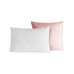 Set 2 Pillowcase DOZMARY poudre/blanc