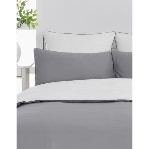 Duvet Cover DOZMARY gris perle/blanc