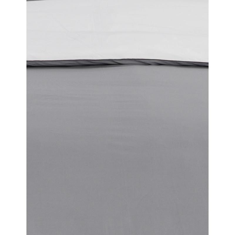 Påslakan DOZMARY gris perle/blanc