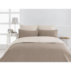 Duvet Cover DOZMARY Taupe/Ficelle