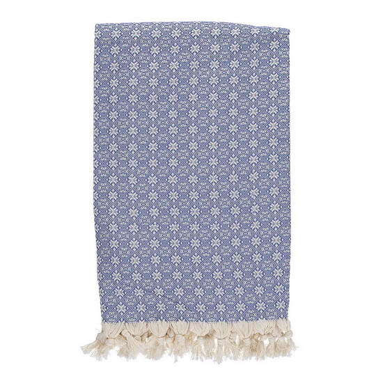 Pläd Överkast Babuska Denim Blue 150x220 cm 100% bomull