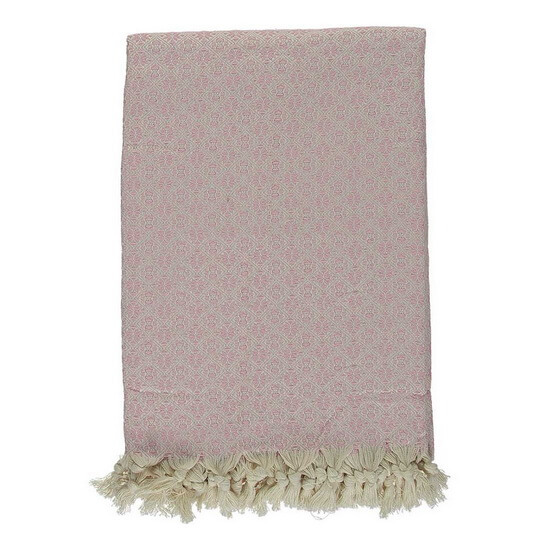 Pläd Överkast Babuska Powder Pink 150x220 cm 100% bomull