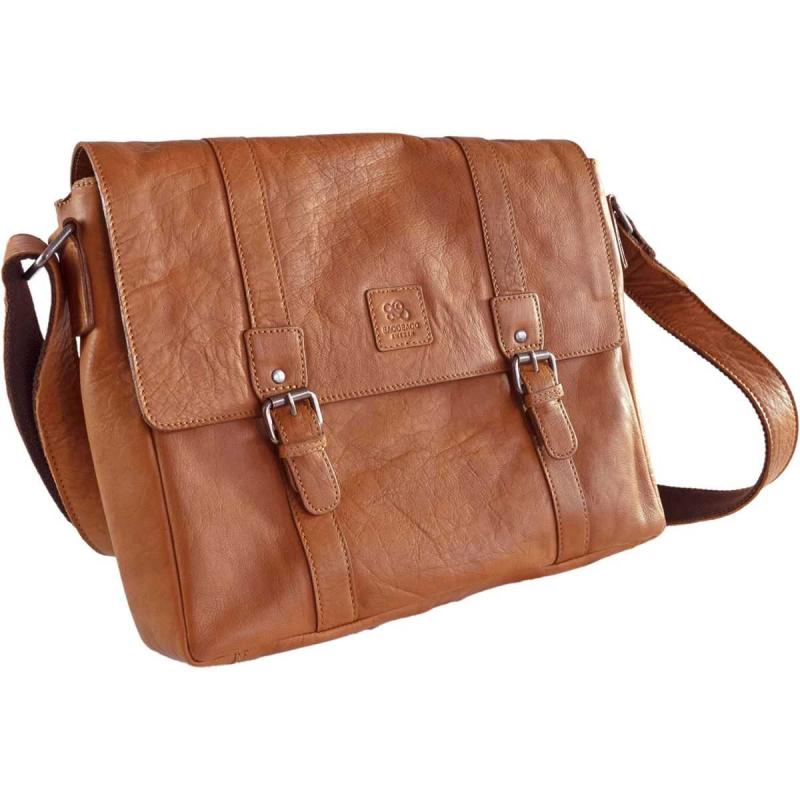 Leather Messenger Bag 13 Tan