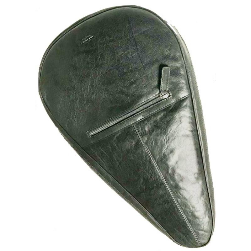 Leather Padel Case Black