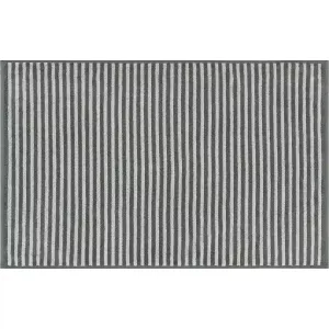 Striped Bath Mat Two Tone 480-77 Schiefer
