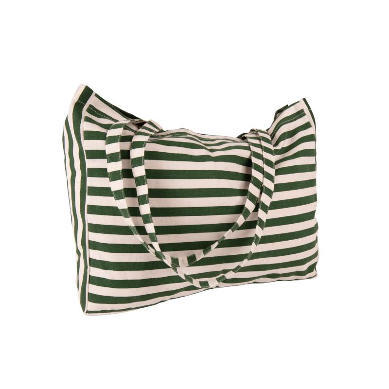 Striped canvas tote bag by Bercato