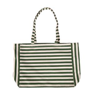Striped canvas tote bag by Bercato