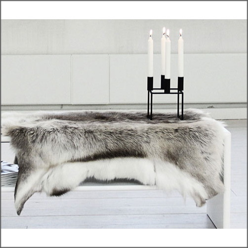 Real Swedish Reindeer Skin Rug Hide Fur at Good Price from the Nordic Arctic Climate