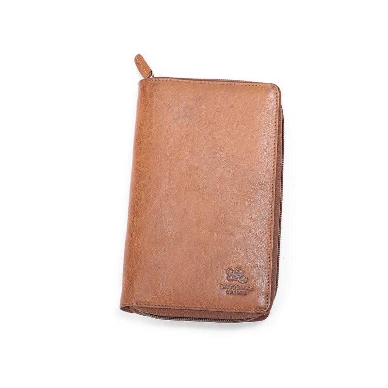 Leather Travel Wallet Tan