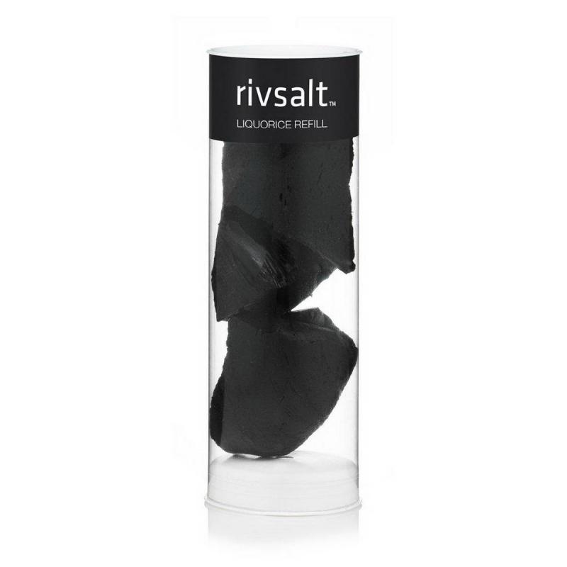 RIVSALT LIQUORICE Refill med tre bitar av rå premium lakrits