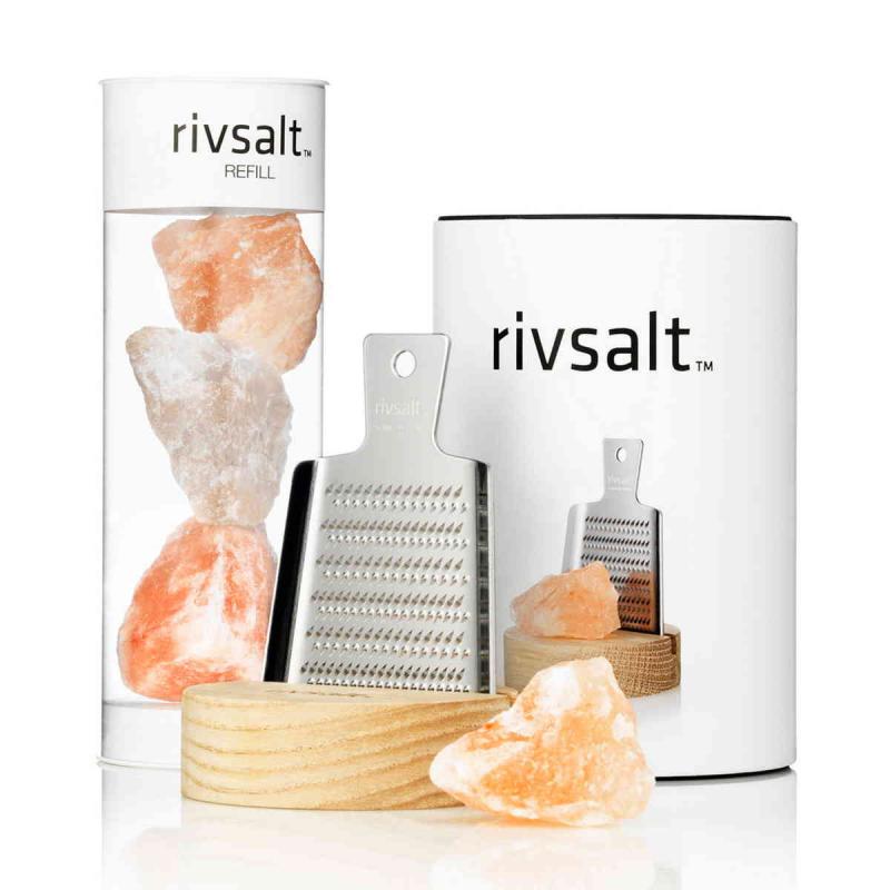 RIVSALT Refill with three amazing Himalayan salt rocks.