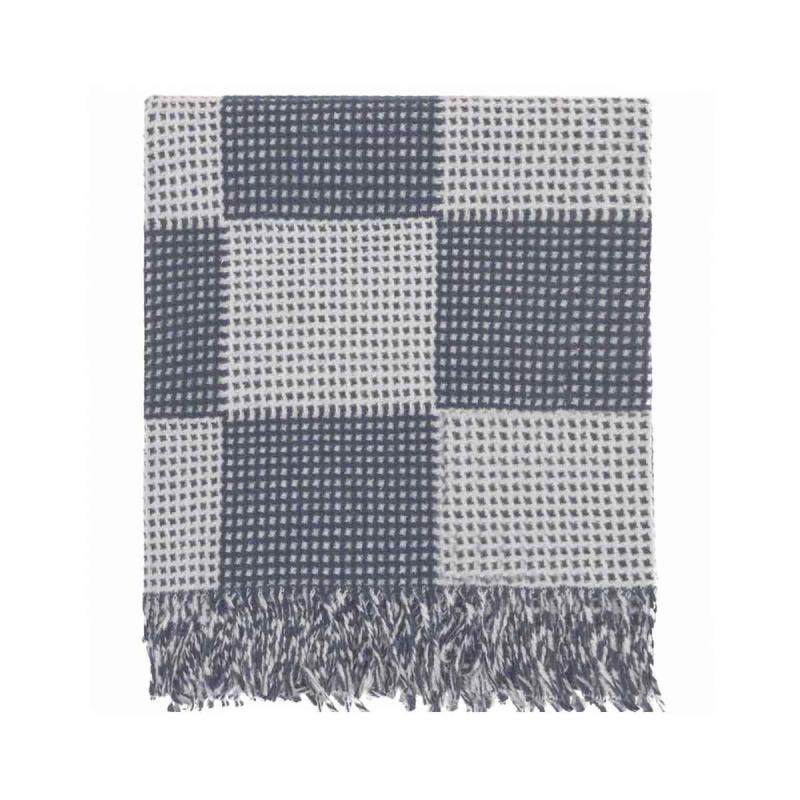 Blanket CHECK gris perle