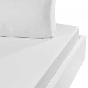 Fitted Sheet Satin VERSAILLES Blanc
