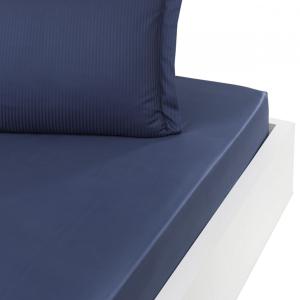 Fitted Sheet Satin VERSAILLES Marine