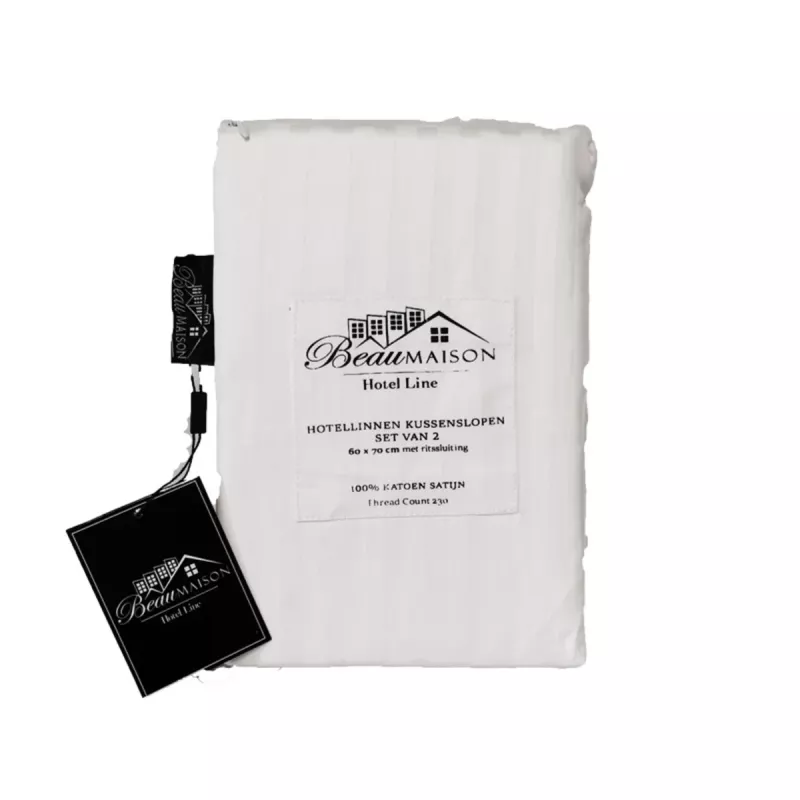 Satin Örngott 60x70 cm med dragkedja 2 pack Beau Maison Hotel Line