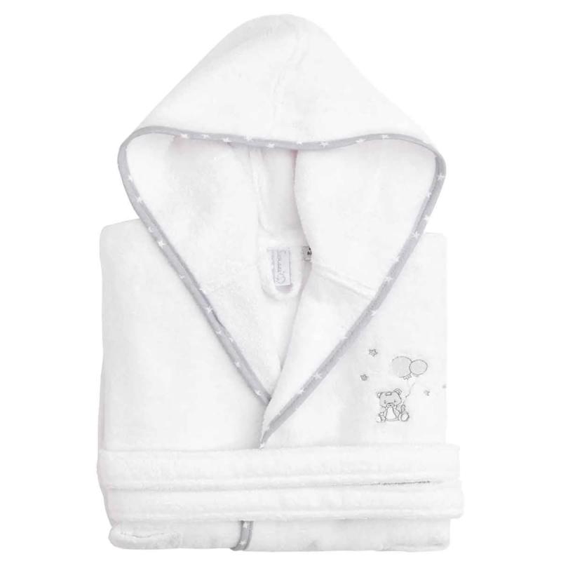 Children's bathrobe Baby Soft Ours Blanc