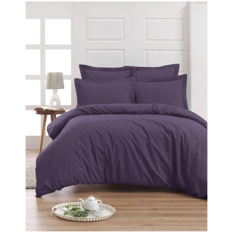Dra-på-lakan SENSEI SOFT Pourpre