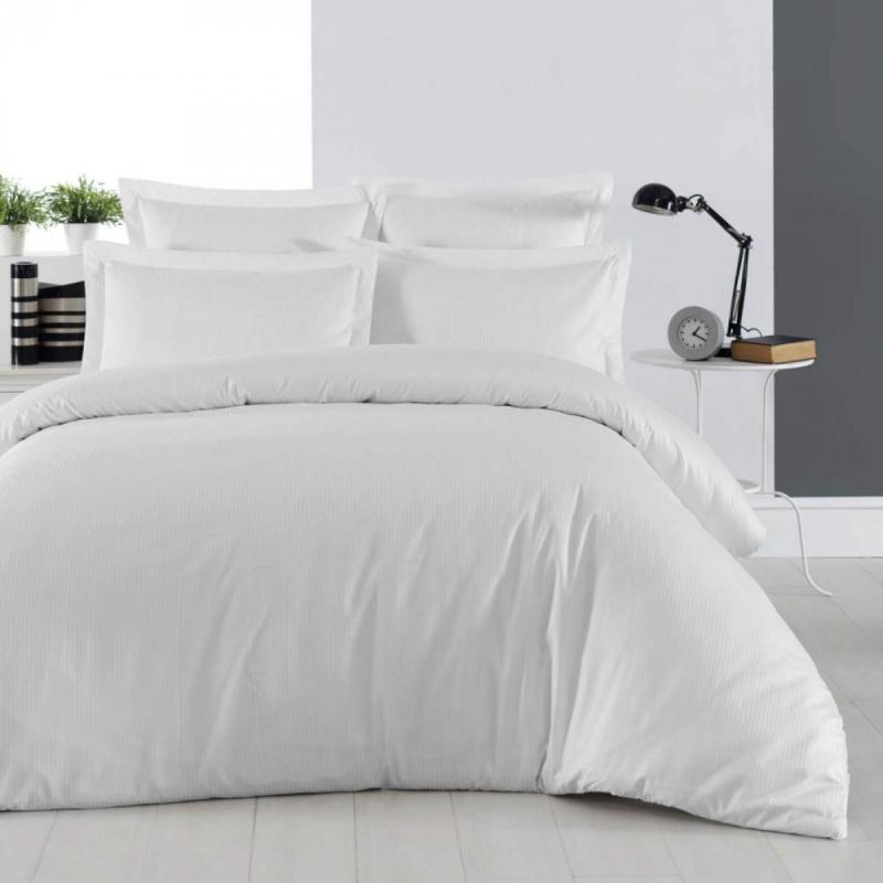 Satin Påslakan VERSAILLES blanc