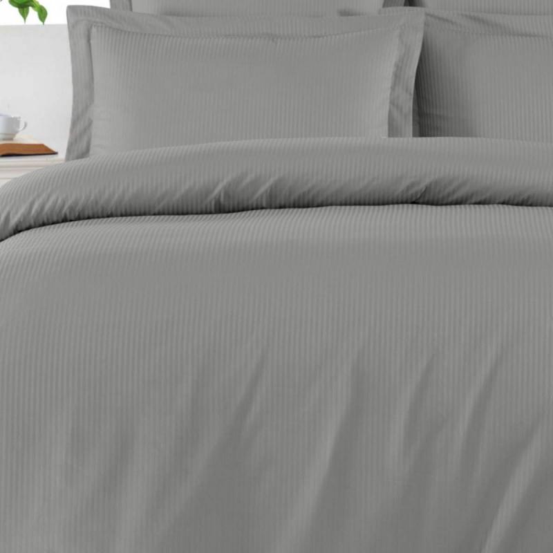 Satin Påslakan VERSAILLES gris acier