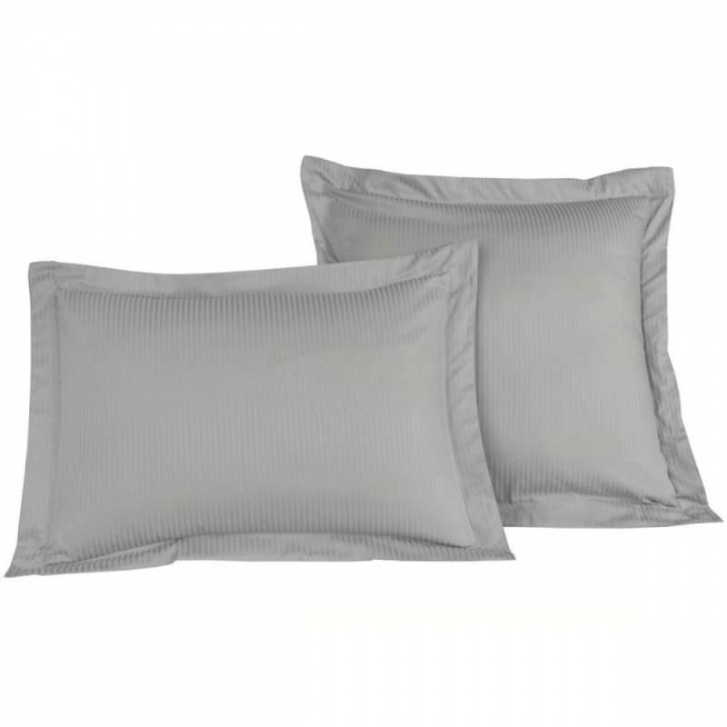 Lot of 2 Pillowcases VERSAILLES gris acier