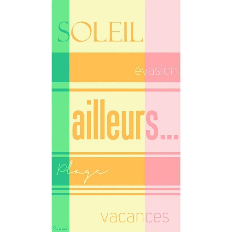 Beach towel SOLEIL 100x180