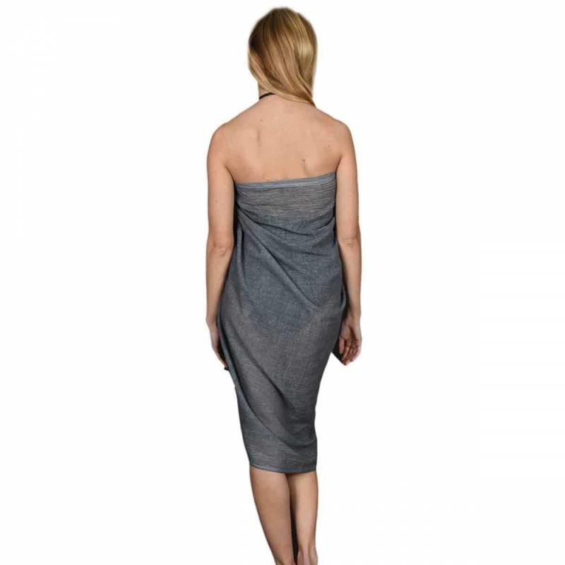 Beach sarong KATUNO anthracite