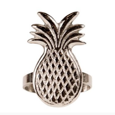 By On Napkin Ring Tropical 5X3 Silver