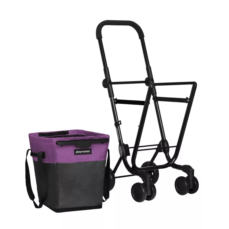 Shopping Trolley Easy Go Grey-Purple Grapes