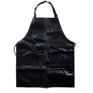 Black Leather apron for cooking and BBQ from Scandinavian Home