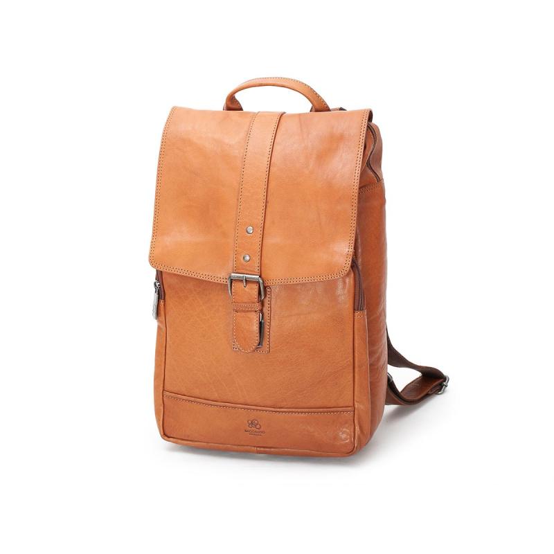 Leather Backpack 15" Tan