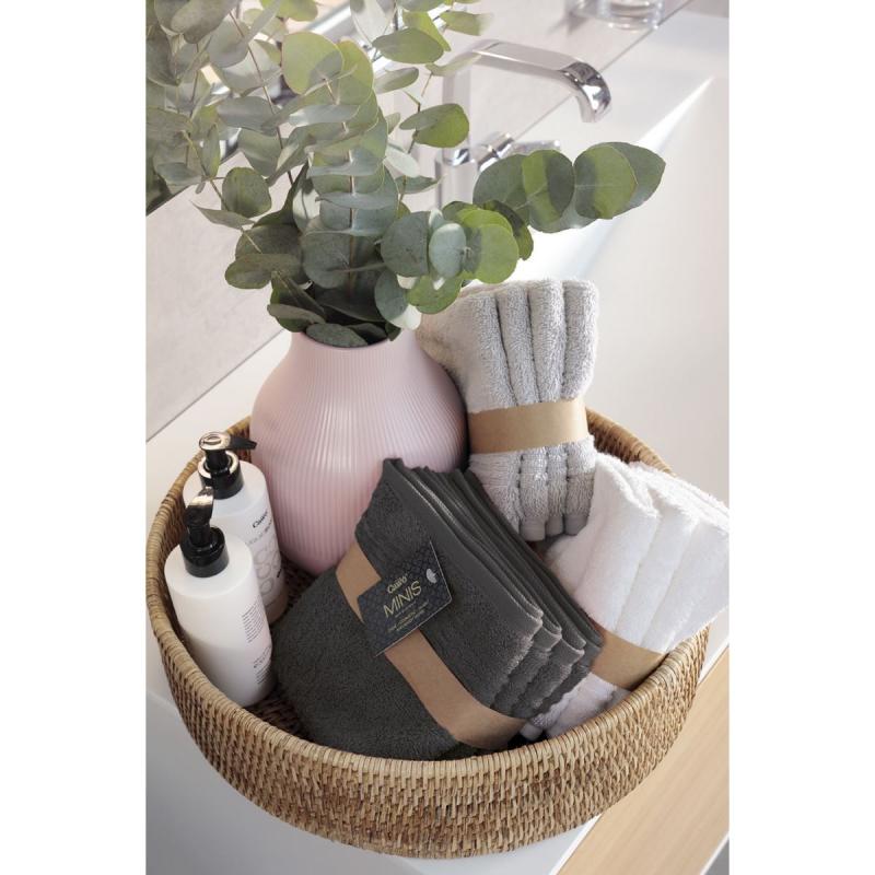 Små handdukar 30x30 tvättlappar i bomull Cawö 9906 Minis 4-pack