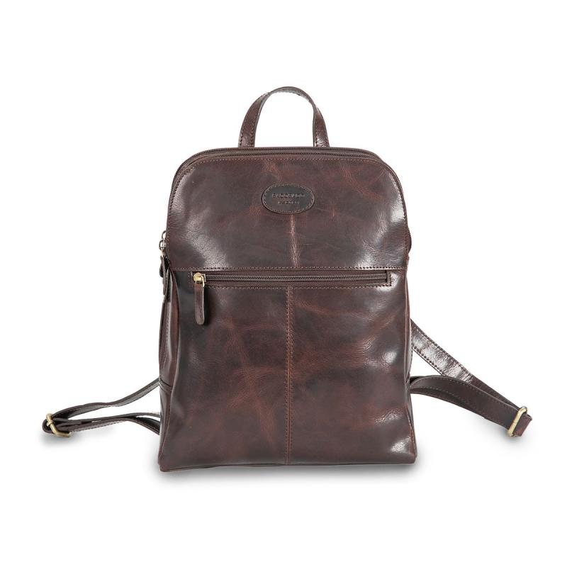 Leather City Backpack  Black