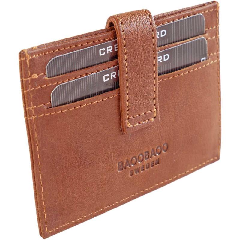 Leather Card holder Tan