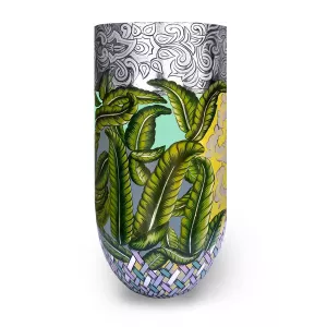 Toms Drag Blomkruka XL Leaves Silver Line 4498