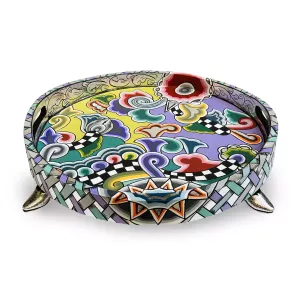 Toms Drag Tray Round L Silver Line 4548