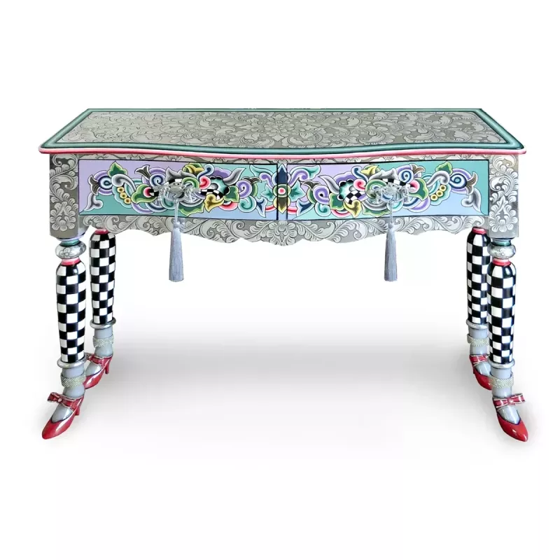 Toms Drag Console Table Versailles Silver Line 102186