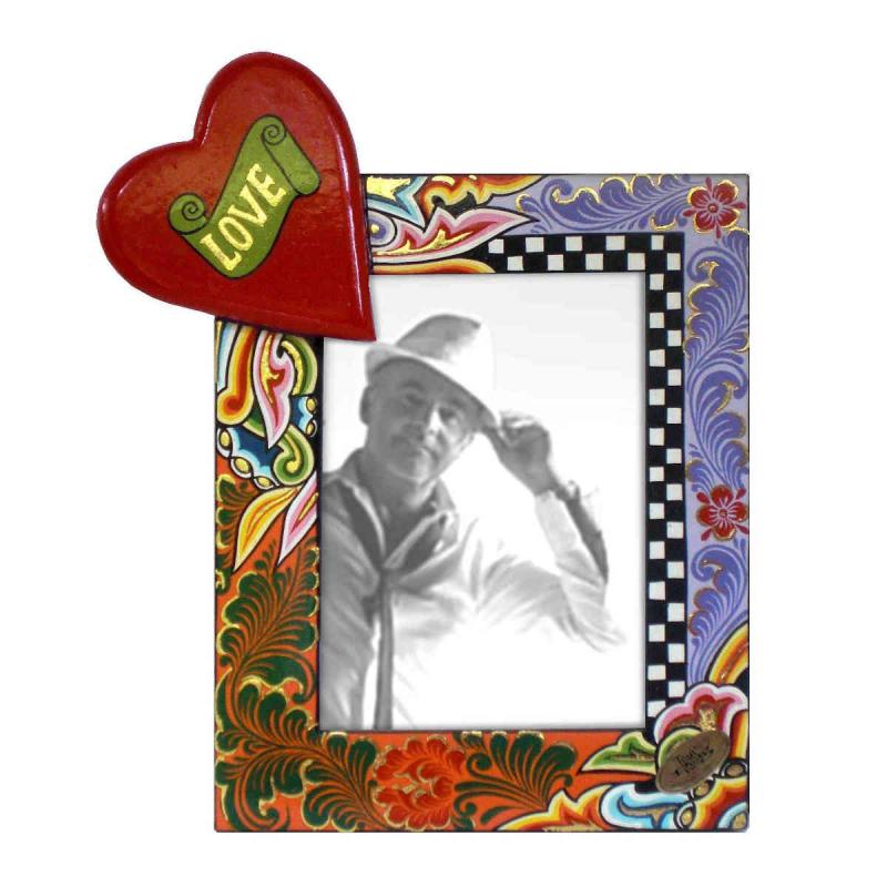 Toms Drag Picture Frame Heart L 4124 Handmålad fotoram
