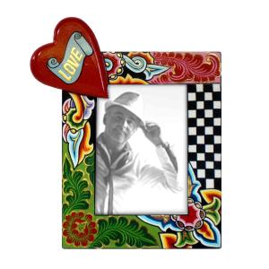 Toms Drag Picture Frame Heart M 4123 Handmålad fotoram
